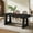 black, variant on Tribesigns Large Dining Table for 6-8 People, 70.9-Inch Wood Rustic Rectangular Table with Black Wooden Legs, Farmhouse Center Kitchen Table for Dining Room, Living Room, Home Furniture (Black)