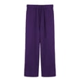 thumbnail image 1 of IDALL Lounge Pants Women Business Casual Pants Ladies' Fashionable And Simple Spring And Versatile Drawstring Casual Pants Wide Leg Pants Woman Summer Pants Purple 3XL, 1 of 3