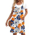 thumbnail image 7 of ZQUUVOU Women's Summer Casual Sleeveless Dress Printed Floar Pleated Dresse Multicolor, 7 of 7