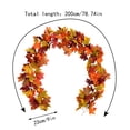 thumbnail image 3 of Iamnij Fall Garland For Stair Railing,Fall Garland Outdoor,Thick Fall Garland,Fall Maple Leaves Garland 78Inch Artificial Maple Autumn Garland Hanging Fall Vines, 3 of 7