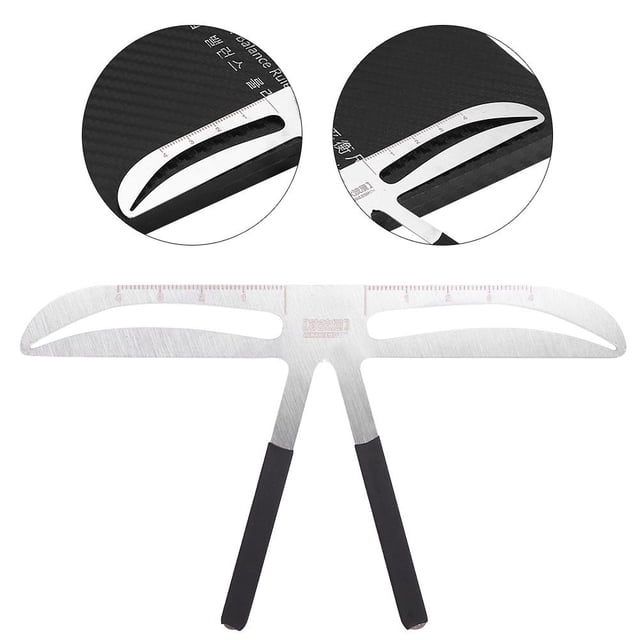 LAFGUR Microblading Permanent Eyebrow Stencil Measure Ruler Template Tool ZR