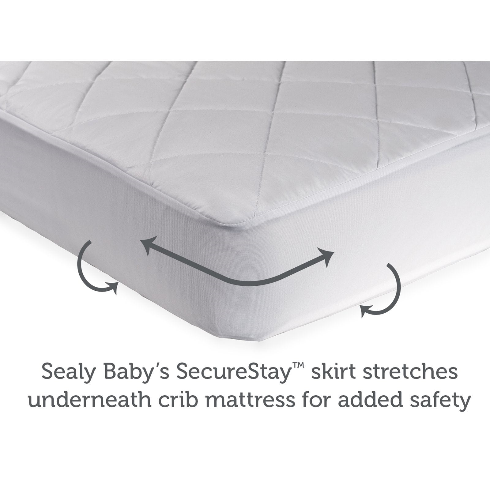 sealy cool comfort crib mattress pad