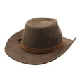 thumbnail image 4 of Western Cowboy Hat for Men Women Classic Fedora Cowgirls Hats with Decorative Bands, 4 of 7