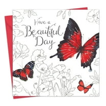Twizler Happy Birthday Card for Her Butterfly - Womens Birthday Greeting Card - Friend Mom Wife Nan