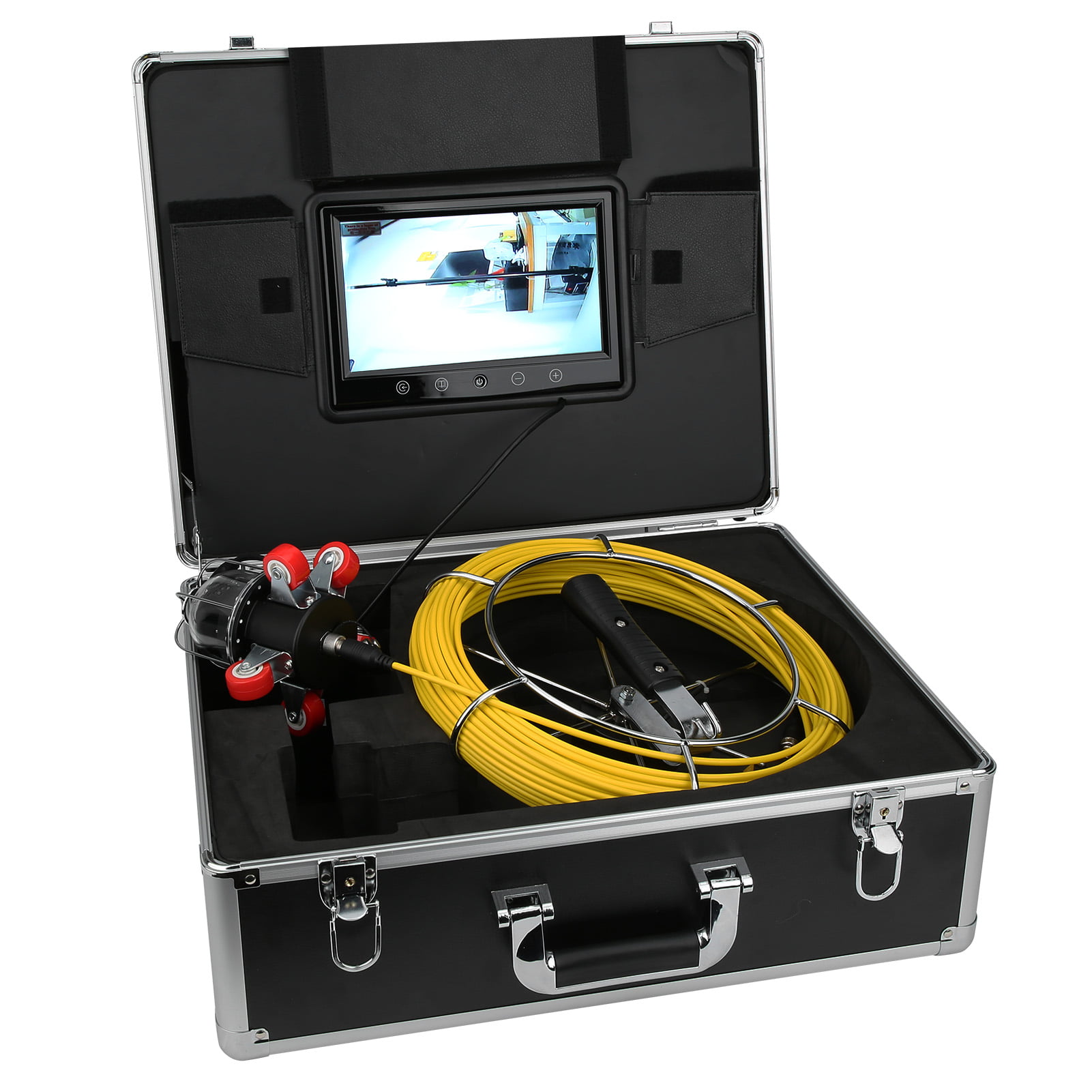 100-240V American Standard WiFi IP Camera IP68 Endoscope 98.4ft Cable for Pipe Inspection 