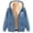 Light Blue, variant on Winter Coats For Women 2025, Warm Plus Size Outerwear, Fleece Lined Hooded Parka, Regular Length Pea Coat, Zipper Front Jacket, Cold Weather Parka, Heavy Duty Winter Coat Black M