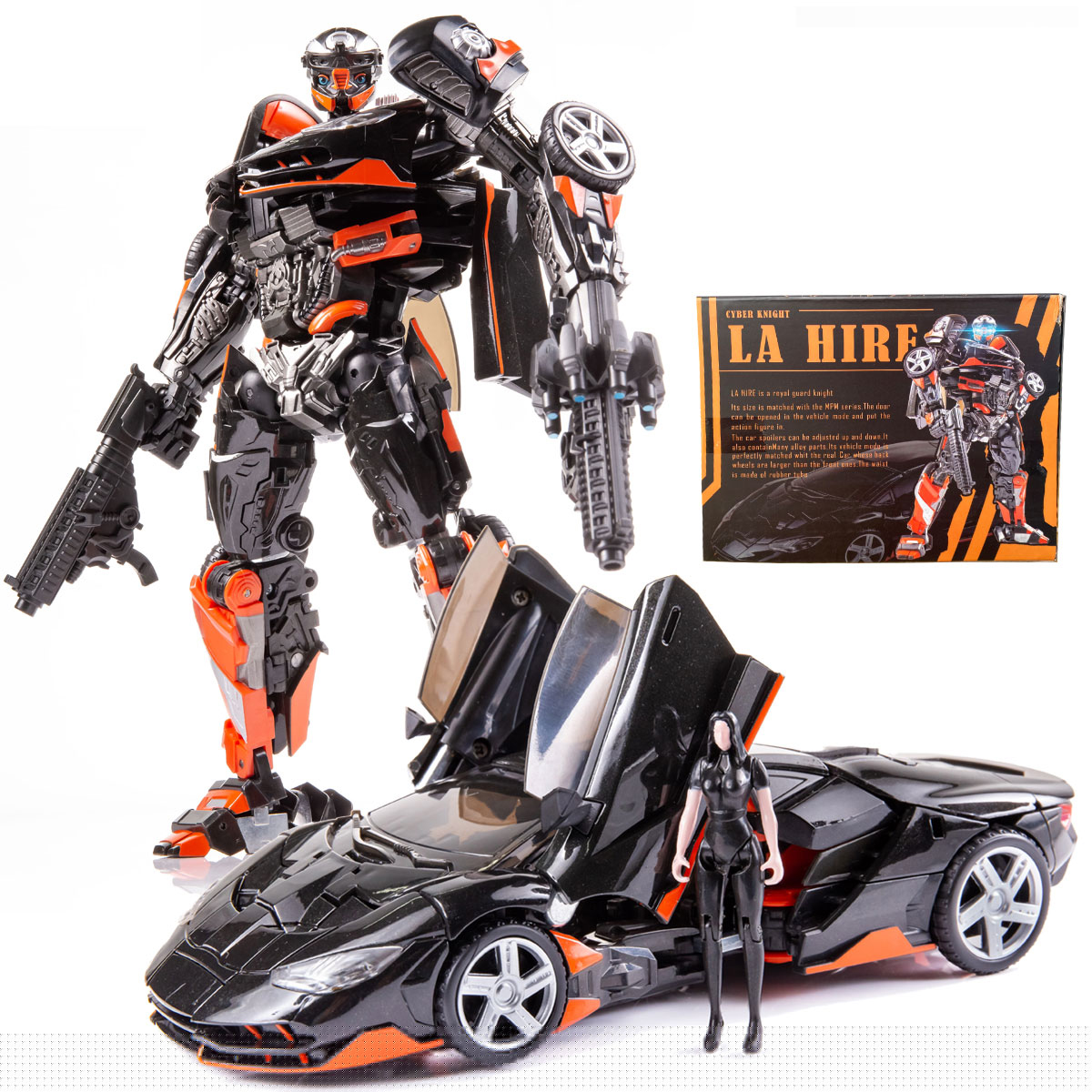 thumbnail image 2 of Transformation TH-01 Car Robot La Hire Rodimus DX-9 Hot Rod Soul MPM Level DX9 TH01 Action Figure K3 KO Model Toys Gift Kids Fivean unisex, 2 of 2