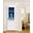 Blue, variant on Nautical Anchor Navy Blue Blackout Door Curtains for French, Glass,Front, Back, Patio Door, Coastal Ocean Ombre Striped Thermal Insulated Rod Pocket Window Curtain Drapes With Tiebacks 25"x40"
