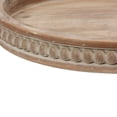 thumbnail image 6 of SOFE 16" Natural Hand Crafted Beaded Wooden Tray, Farmhouse Large Round Tray, Serving Tray Decorative and Rustic Candle Holder Tray, Coffee Table Tray Centerpieces for Dining Living Room Kitchen, 6 of 9