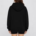 thumbnail image 6 of CFLVAEK Oversized Hoodies for Women Trendy Double Half Zip Pullover Hoodie with Pockets Plus Size Long Sleeve Fall Winter Sweatshirts Black L, 6 of 6