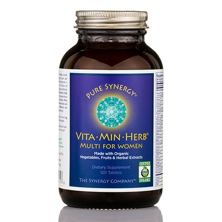 Vita-Min-herbes biologiques pour les femmes - 120 comprimés de légumes par The Synergy Company
