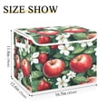 thumbnail image 5 of Yayeee Collapsible Cube Storage Bin with Lid Fabric Closet Decorative Basket with Handles, Red Apple Pattern, 5 of 7
