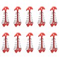 thumbnail image 1 of 10pcs Tent Stakes Deck Anchor Pegs Camping Outdoor Spring Fishbone Fixed Nails, 1 of 7