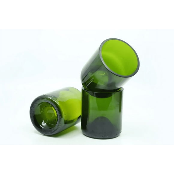WASABOTTLE 10 oz Champagne Bottle Glasses | 300 ml Glassware Set for Cocktails, Juice & Wine,Restaurant Water Glasses Eco Drinking Cups(Engraving Each Piece)