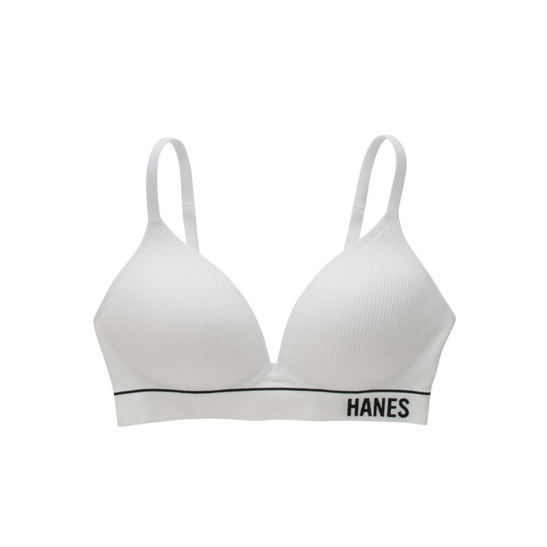 Hanes Originals Women's Contour Wireless Seamless Rib Bralette, ComfortFlex  Fit, Style MHB004