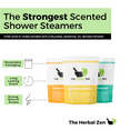 thumbnail image 2 of Citrus Collection Shower Steamers with Essential Oils Trio Set by The Herbal Zen (3 Packs of 10 tablets, Value Set), Aromatherapy Shower Bombs, Relaxation Gift for Women and Men, Self Care Gift, 2 of 7