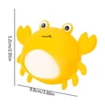 thumbnail image 2 of Crab Water Ball Reusable Splash Toy Summer Pool Game Squeeze Floating Bath Ball Outdoor Beach Activity Backyard Water Fun Yellow, 2 of 5