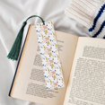 thumbnail image 4 of Kdxio Geometric Spots Print Metal Tassel Bookmarks,Perfect Gift for Art Lovers and Bookworms Metal Bookmarks for Women, 4 of 8