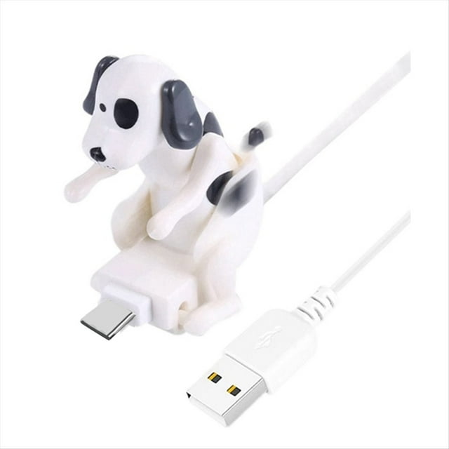 Cable de Carga USB con Forma de Perro Jorobado, Divertido Cargador Rápido Tipo C, Accesorio Novedoso para Teléfono y Juguete Antiestrés.