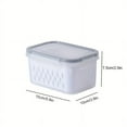 thumbnail image 3 of Enfourclass Clear Plastic Stackable Food Storage Container (3 Count), 3 of 4