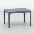 thumbnail image 4 of Luxury Commercial Living 23.5" Gray Rectangular Outdoor Patio Side Table, 4 of 5