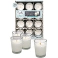 thumbnail image 4 of Hyoola Bulk Unscented 12 Hour White Votive Candles in Clear Glass Cups, Paraffin Wax with Cotton Wicks, 36-Pack, 4 of 5