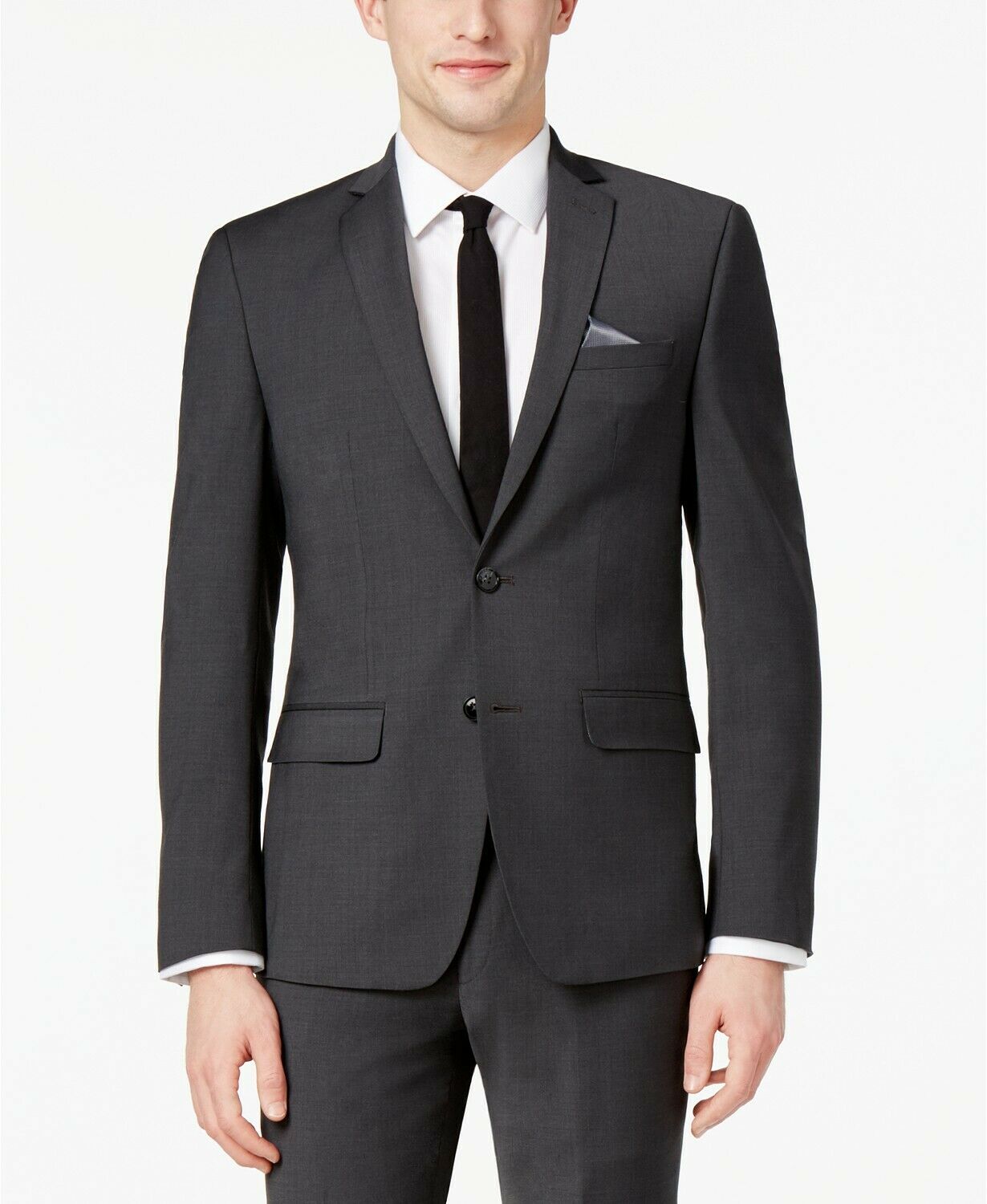 Bar III Mens Suit Separates Short Jacket Skinny Flex Gray 42