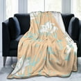 thumbnail image 7 of Pastel Floral Textures Throw Blanket, Fluffy Soft Cozy Blanket Flannel Plush Microfiber Couch Throw 40"x30", 7 of 7