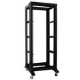 thumbnail image 1 of RAISING ELECTRONICS 27U 4 Racks Réseau Cadre Ouvert 19 Pouces Largeur 600mm de Profondeur avec 3 Paires de Rails en L, 1 of 4
