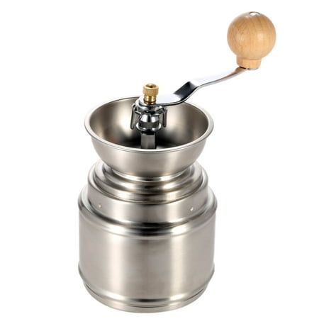 Portable Manual Coffee Grinder with Adjustable Ceramic Burr Stainless Steel Coffee Bean Pepper Mill (Best Burr Grinder For The Money)