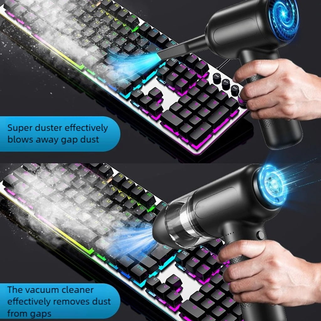 MOMOJIA Portable Air Dust CleanerW1re1essOperate Long Last Battery Cordless Air Duster