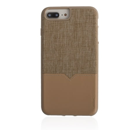 Evutec iPhone 6/6s/7/7s/8 Plus compatible case Northill - Tweed/Tan with Vent Mount NH68PMTD01