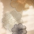thumbnail image 3 of Floral Woven Paper Rope Wall Decor Set of 3, Natural Tones - Boho Wallart, Rustic Home Accent, Woven Hanging for Bedroom, Bathroom, Kitchen, Office, Coffee Bar, Above Couch, Farmhouse Basket Tapestry, 3 of 9