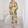 thumbnail image 5 of Bingfone Womens Pajama Sets Mushrooms And Rainbows Peace Print,Long Sleeve Loungewear Pajamas Set-Large, 5 of 9