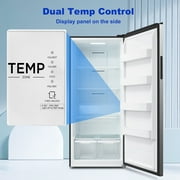 SMETA 33 inch All Refrigerator in Stainless Steel 21 Cu ft Right Door Fridge