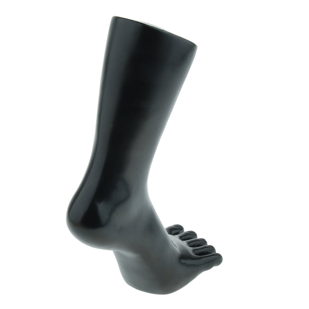 Feet/Foot Display Mould Mannequin Model for Shoes Socks Unisex Black Right 