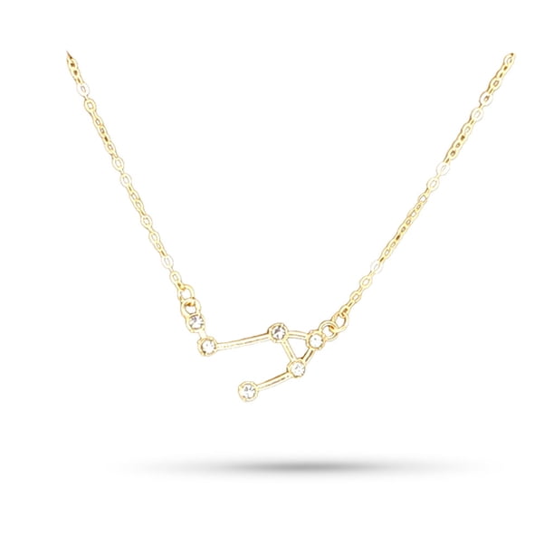 Constellation Tema Diy Diario Diebre Amistad Collar Ins Creative Ajustable Colgante ajustable para amantes Festival Regalos de cumpleaños Libra Gold Inevent AP009330-07