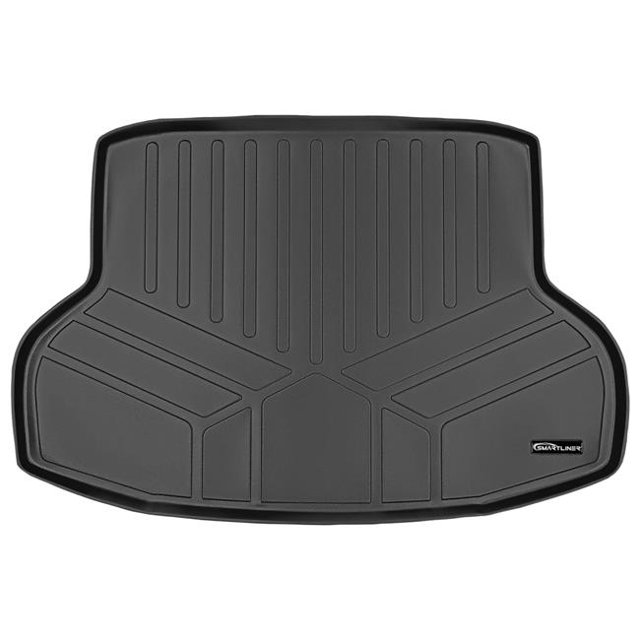 Smartliner SD0224 All Weather Custom Fit Trunk Floor Mat Cargo Liner for 2016-2021 Honda Civic, Black