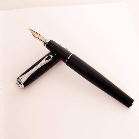 Diplomat Excellence A2 Fountain Pen - Black  Chrome