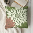 thumbnail image 4 of SHANXI White and Green Throw Pillow Covers for Outdoor Sofa and Patio Furniture Decor 24x24in, 4 of 6