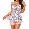 thumbnail image 3 of Traje de baño dividido con falda de natación con aros y estampado sexy para mujer con almohadilla en el pecho OAVQHLG12B Store llm121212, 3 of 7