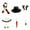 colorful C, variant on 15Pcs Build a Snowman Kit,Christmas Snowman Decorating Making Kit,Winter DIY S-nowman Decorating Supplies,Black/Red Hat S-nowman MakingKit Snow Tools for Xmas Holiday Party Decoration