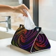 thumbnail image 5 of Kdxio A Bright Abstract Print Tissue Box Cover,Modern PU Leather Rectangular Tissue Box Holder for Bathroom Living Room Bedroom Office Desk Car Home, 5 of 6