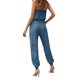 thumbnail image 4 of Txlixc Mono largo de verano para mujer, sin tirantes, con hombros descubiertos, mono de una pieza con cinturón Txlixc Estilo de ocio, 4 of 9