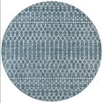 thumbnail image 3 of JONATHAN Y SANTA MONICA 9' Round Area Rug, Ourika Moroccan Geometric Textured Weave - Teal/Gray, SMB108C-9R, 3 of 5