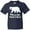 Navy, variant on Missoula, Montana White Bear Silhouette Youth T-Shirt