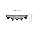 thumbnail image 3 of Aoznliie Halloween Fireplace Cover, Black Lace Bat Mantel Scarf for Fireplace Decor, 79x20 inch Gothic Halloween Decor for Mantel, Black, 3 of 6