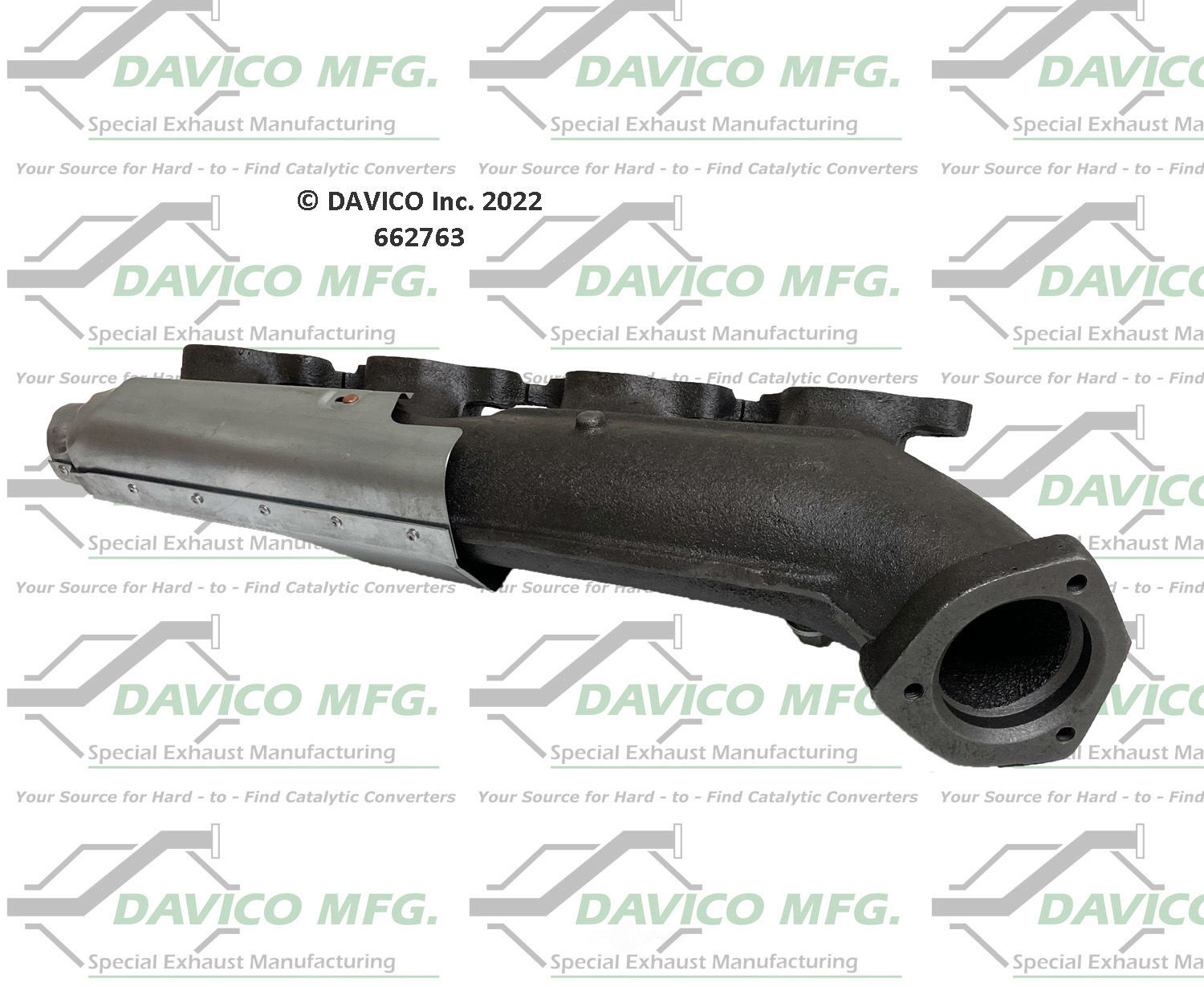 Davico Mfg 662763 Stand alone Exact-Fit exhaust manifold