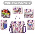 thumbnail image 2 of Pioneer Flower Floral Print Pattern Womens Lunch Box for Work,Insulated Large Lunch Bag for Tween and Teen,Loncheras Para Mujer,Leakproof Adult Lunch Bag for Work,Beach,Travel,Picnic,Camping, 2 of 7
