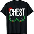 thumbnail image 1 of Chest Nuts Matching Chestnuts Funny Christmas Couples Chest T-Shirt - White - 2XL, 1 of 2